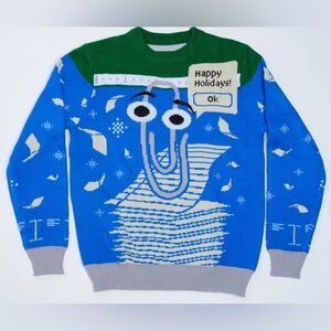 Ugly Christmas Sweater of Microsoft Clippy